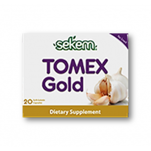 SEKEM TOMEX GOLD DIETARY SUPPLEMENT ( DRIED GARLIC POWDER + WHEAT GERM OIL ) 20 CAPSULES